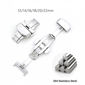Boucle à fermoir papillon <span class=keywords><strong>automatique</strong></span> double-poussoir en acier inoxydable pour accessoires de <span class=keywords><strong>montre</strong></span> <span class=keywords><strong>Longines</strong></span> Conquest et Submariner - Product Image 3