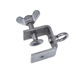 304 stainless steel fastener cable fixing clip U-shaped C-shaped clamp with wing bolt