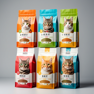 Saco plástico para alimentos para animais de estimação com zíper de fundo plano quadrado 100% de qualidade alimentar - Product Image 3