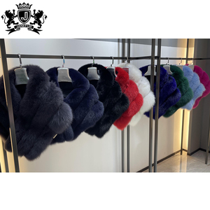 Étole d'hiver douce de luxe pour <span class=keywords><strong>femme</strong></span>, pour mariée, vente en gros, véritable fourrure de renard - Product Image 5