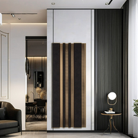 Harga Pabrik Panel Dinding Dekoratif Interior 3D PS Ramah Lingkungan Tahan Api Anti Air Anti Lembab Apartemen 1 Modern