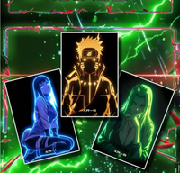 DM Venta al por mayor: Caja sorpresa de 100 tableros de arte acrílico Shikishi de anime Ninja Shinobi, cartón maestro, recompensa escalonada, suministro de juguetes para venta minorista