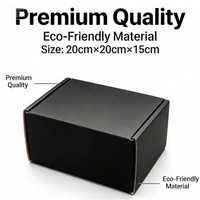 Boîtes d'expédition en carton ondulé recyclable noir personnalisées avec logo personnalisé pour l'emballage des chaussettes