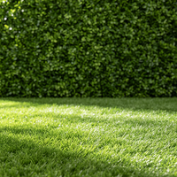 Flores Artificiales para Césped, Plantas Decorativas con Base de Hierba Verde para Colgar en la Pared y Exhibición en Interiores