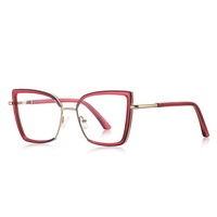 Gafas de Montura TR90 Coloridas para Mujer, Lentes de Alta Calidad con Protección Contra la Luz Azul, Patillas Metálicas, Bisagras Flexibles, Gafas de Moda
