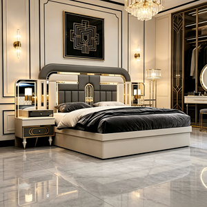 Ensembles <span class=keywords><strong>de</strong></span> meubles <span class=keywords><strong>de</strong></span> chambre à coucher <span class=keywords><strong>de</strong></span> luxe <span class=keywords><strong>de</strong></span> style européen moderne et royal, tendance 2026, pour hôtels, avec matelas et tête <span class=keywords><strong>de</strong></span> <span class=keywords><strong>lit</strong></span> pour <span class=keywords><strong>lit</strong></span> double - Product Image 1