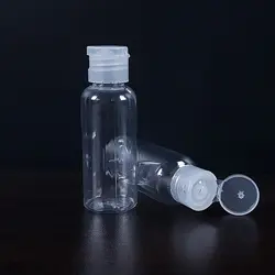 Emballage de crème pour le visage, échantillon gratuit, 30/50/100 ml, bouchon à rabat blanc, flacon en plastique transparent PET - Product Image 6
