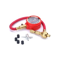 Kit de dégonflage rapide des pneus avec manomètre de pression des pneus + BONUS Cache-valve chromé et outil de réparation de valve 4*4