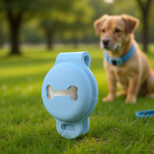 Housse de protection en silicone Aero Tower pour collier de chien, bleue, durable, design élégant, toutes saisons, motif uni simple - Product Image 2