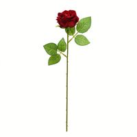 Roses artificielles réalistes rouges pour mariage et décoration intérieure, guirlande de roses, branche de fleurs pour la Saint-Valentin et la remise des diplômes