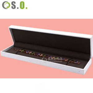 Caja de Joyería de Papel Imitación Cuero Blanca de Alta Calidad al por Mayor para Regalos de Boda y Empaque de Joyería Personalizada - Product Image 2