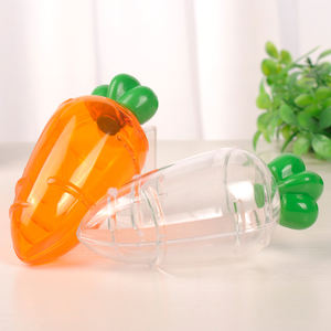 Plastik şeker kutu ekran paskalya parti doğum günü malzemeleri çocuk hediyeler Ternip turp havuç şekilli şeffaf şeker kutusu - Product Image 5