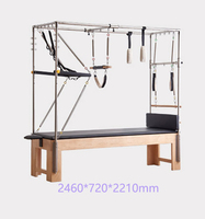 Mesa de Pilates Cadillac de Madera de Arce de Alto Rendimiento para Entrenamiento Metabólico Intensivo y Sistema de Contorno Corporal, Reformadores de Pilates
