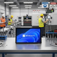 Nuevo Monitor de Pantalla Táctil Industrial IPS de 13.3 Pulgadas Personalizado, Pantalla LCD 1920*1080, USB/RS232, Android/Linux, Cámara, para Negocios