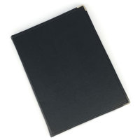 Porte-menu de haute qualité pour hôtel, format A4, une page, 10 vues, avec bordure en cuir PU