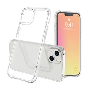 Ультра прозрачный мягкий прозрачный противоударный чехол для телефона iPhone 15 Pro Max 14 Samsung S23 Huawei OPPO