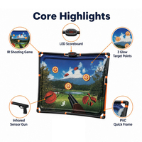 Jeu de tir infrarouge JH pour enfants avec cible à notation automatique LED et lumière nocturne, jouet familial intérieur/extérieur, vente en gros