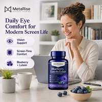Tablet Kunyah Lutein Ester Blueberry OEM/ODM Antioksidan Perawatan Mata Suplemen Kesehatan 60 Tablet Halal ISO22000