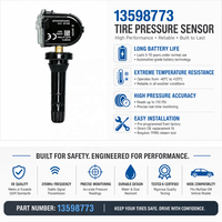 Nuevo Sensor de Monitoreo de Presión de Neumáticos IBEVEN TPMS de 433 MHz con Chip NXP de Alta Precisión y 5 Años de Duración de la Batería para Chevrolet