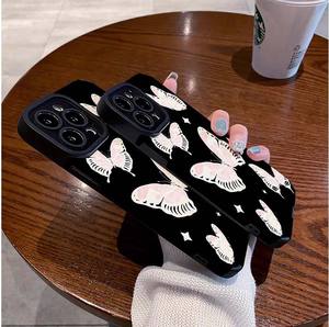 Coque de téléphone portable en cuir artificiel TPU avec papillon blanc et <span class=keywords><strong>rose</strong></span> pour <span class=keywords><strong>Iphone</strong></span> X Xr Xs 11 12 13 14 15 16 17 Pro Max - Product Image 6