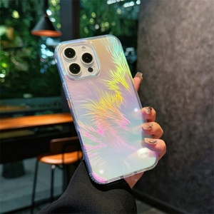 เคส iPhone 16 15 14 ลายขนนกโฮโลแกรม ดีไซน์แม่เหล็ก TPU น่ารัก บาง กันกระแทก ป้องกันอย่างดี ทันสมัย นุ่ม สไตล์ INS - Product Image 4