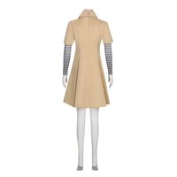 Kit de Costume Cosplay MeGAN avec Nœud Papillon et Manches, Tenue de Film et de Télévision, Robe Réplique pour Halloween et Carnaval, Idéal pour Jeu de Rôle