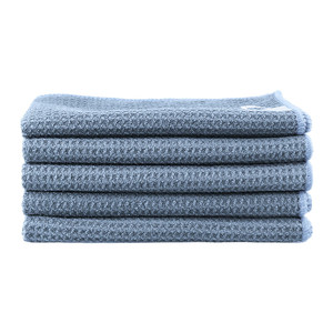 Toalla Absorbente de 400 GSM, 40*40, Secado Rápido, <span class=keywords><strong>para</strong></span> Limpieza Interior de Automóviles, Paños de Microfibra con Tejido Waffle, Logotipo Personalizado - Product Image 5