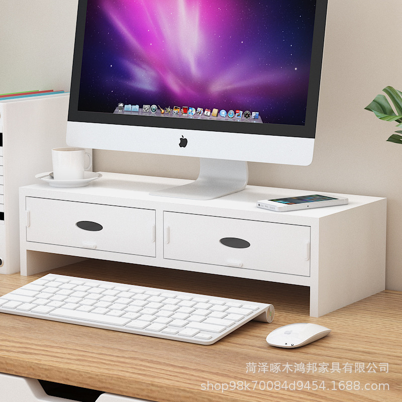 Double drawers [White wood grain]