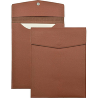 Carpeta de Archivo de Cuero A4 Personalizada, Bolsa de Documentos de Gran Capacidad, Maletín de Moda, Bolsa para Archivos de Datos, Contratos y Facturas, Organizador de Papel de Oficina