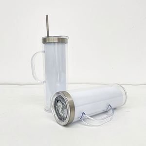 USA Warehouse 20oz Sublimation Blanks DIY Glitter <b>Snow</b> <b>Globe</b> Stainless Steel Storyboard Skinny Tumbler Lid Straw Boiling Water - Product Image 3