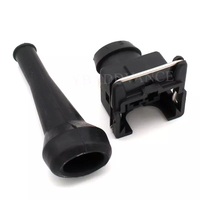 Connecteur d'injecteur de carburant universel Jetronic/Minitimer Bosh EV1 2 broches avec soufflet en caoutchouc