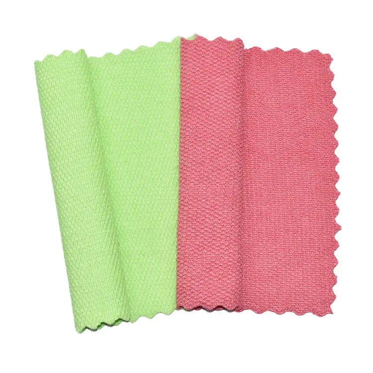 Hot-selling french terry towel Leave no water mark, thickened kitchen dishwashing towel, cleaning towel that absorbs water