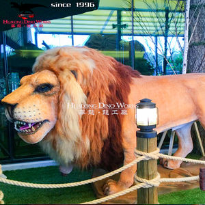 Figura de tigre artificial/León de tamaño real, figura de animal animado en venta - Product Image 6