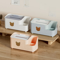Boîte de rangement multifonctionnelle en plastique soufflé de style nordique, écologique, pour mouchoirs et télécommandes, idéale pour salon et table à manger