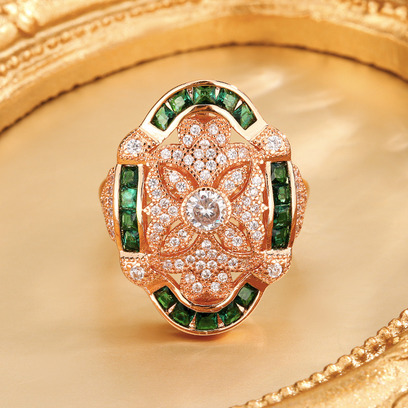 adjustable size Green Nano ring