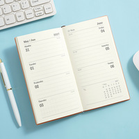 Agenda quotidien A6 2027, carnet anglais pour la gestion du temps et la planification professionnelle