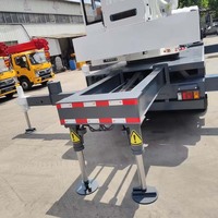Grue sur camion ISUZU KV600 de 8 tonnes, flèche de 28 mètres, grue mobile montée sur camion pour travaux de levage multi-sites