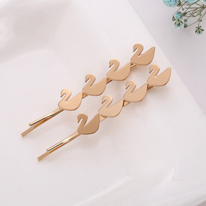 Juego de Pinzas para el Cabello Geométricas Doradas con Forma de Corazón, Estrella, Cara Sonriente y Hoja, Horquillas para Flequillo, Adornos Metálicos, Joyería Diaria, Hebilla de Alta Calidad - Product Image 2