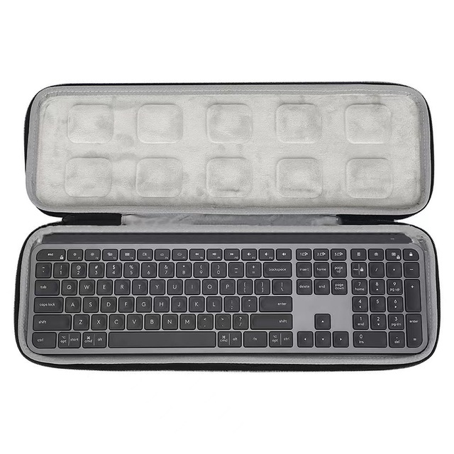 Custom Logitech Portable EVa Carrying Case for Mechanical Keyboard Waterproof Shockproof Water Resistant Protective Keyboard Bag