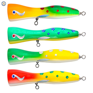 Handmade Solid Wood Grouper Lure 85g 20cm <b>Floating</b> Surface Type Topwater Bait For Saltwater <b>Fishing</b> - Product Image 1