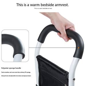 Barandilla ajustable para cabecera, riel auxiliar para cama con bolsillo de almacenamiento para abuelo mayor - Product Image 5