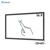 Nouveau kiosque interactif à écran multi-touch de 86 pouces, kit de superposition à 40 points, cadre tactile infrarouge sans pilote USB, Linux professionnel