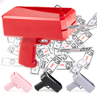 Fabricant amélioré pistolet à argent électrique grande puissance dollar jouet boîte blanche accessoires de vacances Source nouveauté plastique nouveauté pistolet à argent