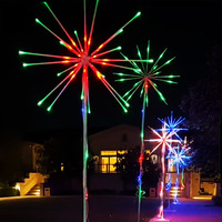Bande lumineuse LED RGB IP65 étanche pour extérieur, avec minuterie, synchronisation musicale, couleurs de rêve, lumières de feux d'artifice pour jardin, paysage, mariage, Noël