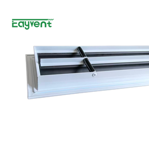 Difusor Lineal de Aluminio Extruido Impermeable, Rejilla de Ventilación Ajustable Tipo Garra, Rejillas de Ventilación de Techo para HVAC en Edificios - Product Image 3