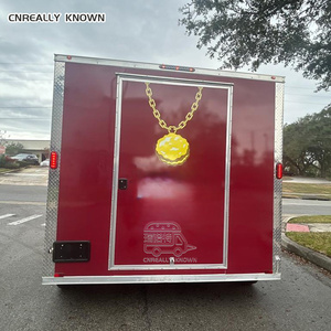 DOT CE Square Fountain Fully Equipped For Chocolate Dip Ice Cream Hot Dog Fast Food Business <b>Concession</b> <b>Trailer</b> - Product Image 2