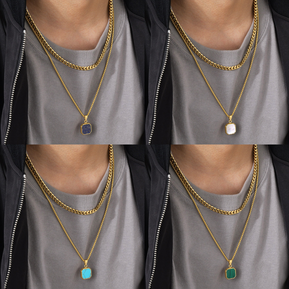 ◆NIALAYA◆Square Turquoise ペンダント 送料込 Silver Necklace with Square Turquoise Pendant – Nialaya