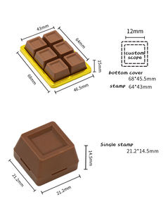 Kawaii стационарный штамп на заказ, печать шоколада, печать на заказ, печать настроения, штамп для журнала, милый мини-красивый креативный аккаунт для творчества - Product Image 5