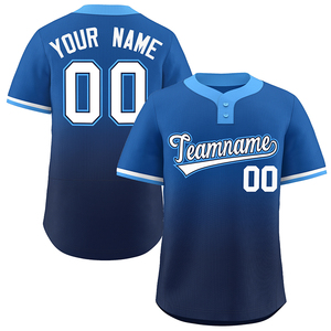 OEM Logo de broderie personnalisé nom dégradé de couleur chemise de baseball impression numérique séchage rapide polyester USA taille maillot de baseball pour hommes - Product Image 5