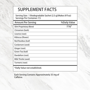 OEM Slim tea Dietary <b>Supplement</b> Spiced Cinnamon Flavor with Cinnamon Whole Body Wellness Support Natural Energy - Product Image 2